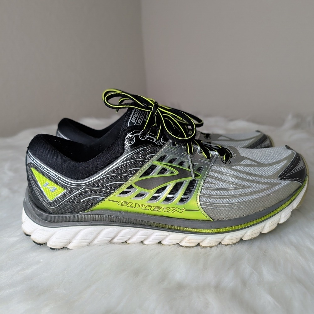 Brooks Glycerin 14 Men's Running Shoes US Size 9.5  D (Medium)  Gray